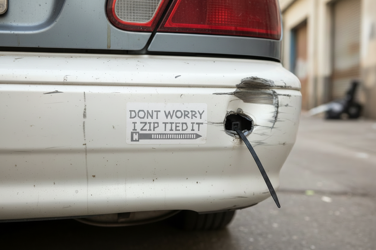 Don’t Worry I Zip Tied It