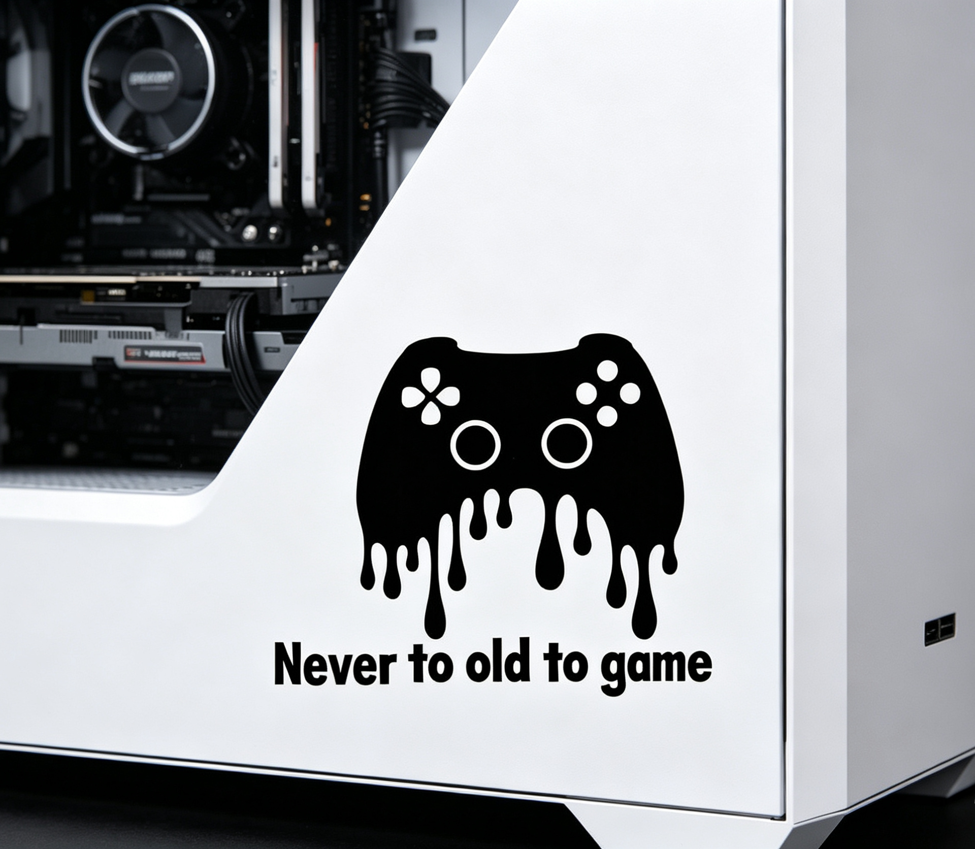 Never to old to game (style 2)