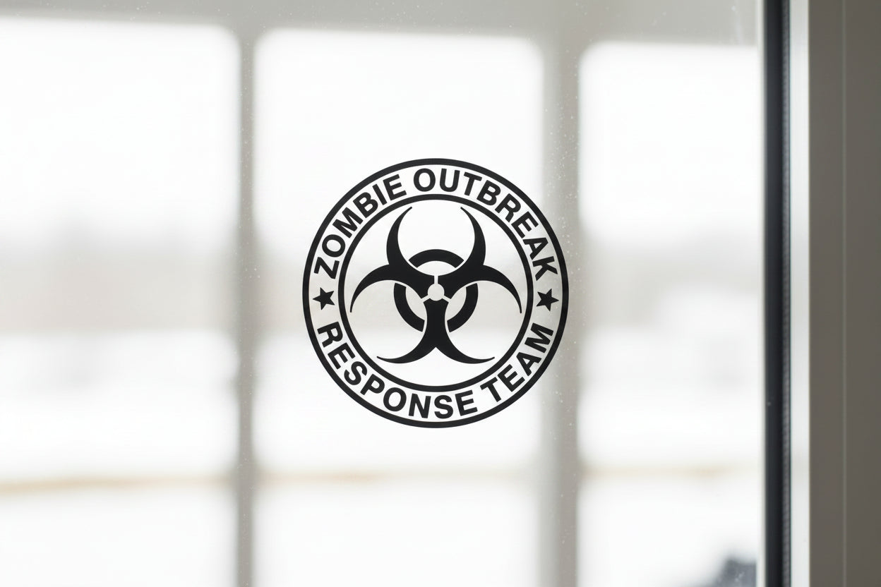 Zombie Outbreak Response Team Window Sticker