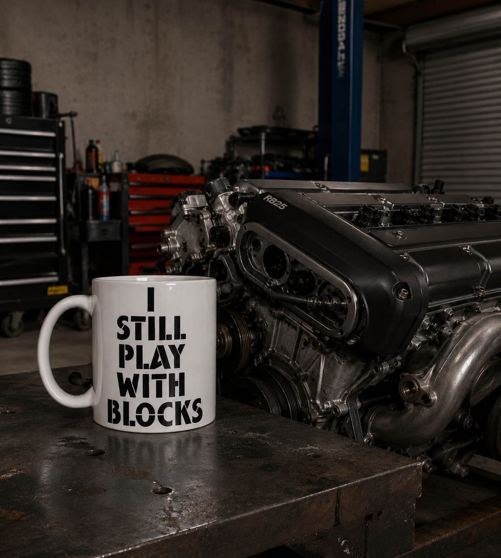 I Still Play With Blocks – Mechanic Engine Mug